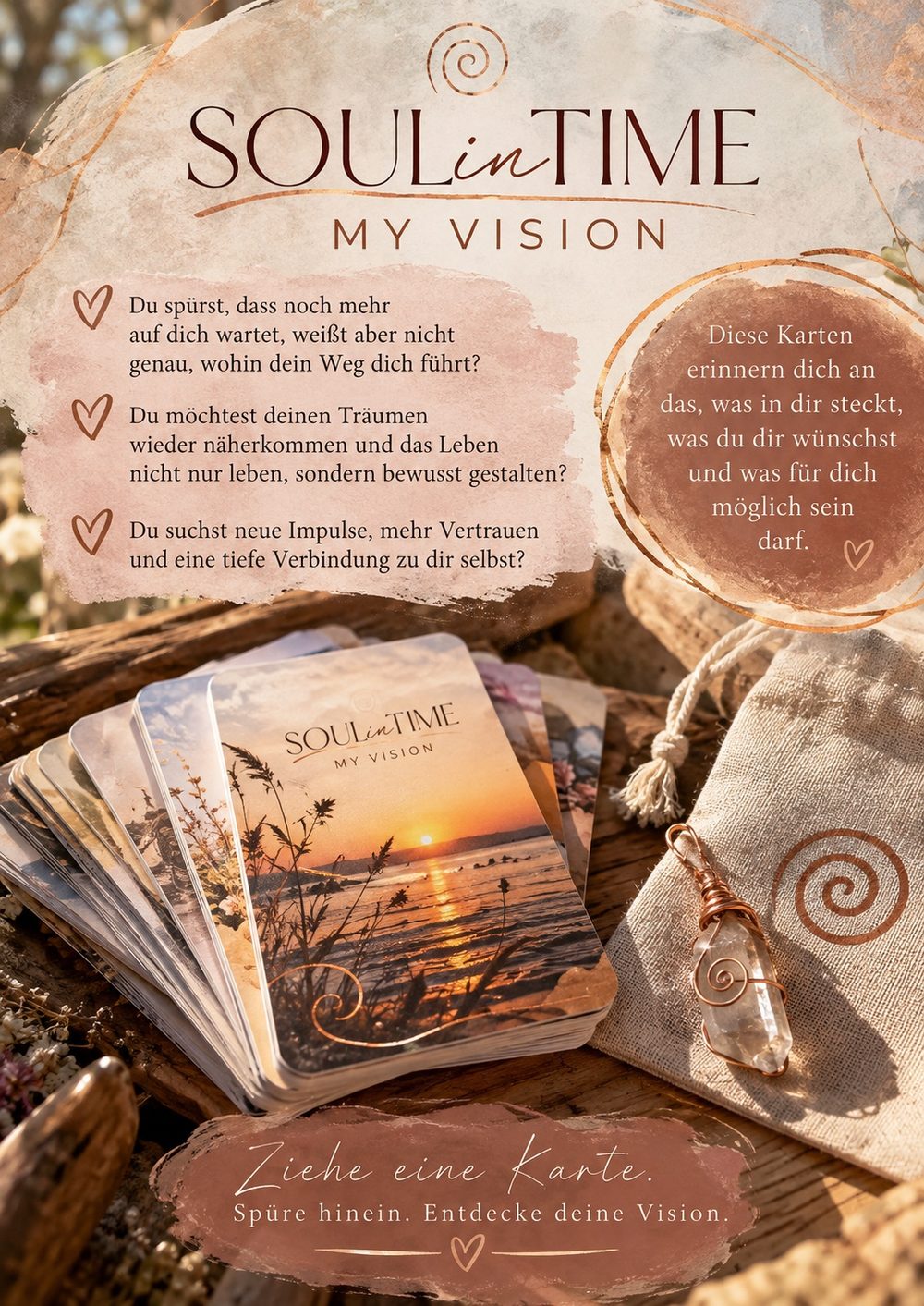 SOULinTIME® MY VISION – Kartenset mit Andara-Seelenanker